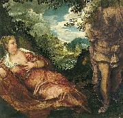Jacopo Tintoretto Tamar und Juda oil painting on canvas